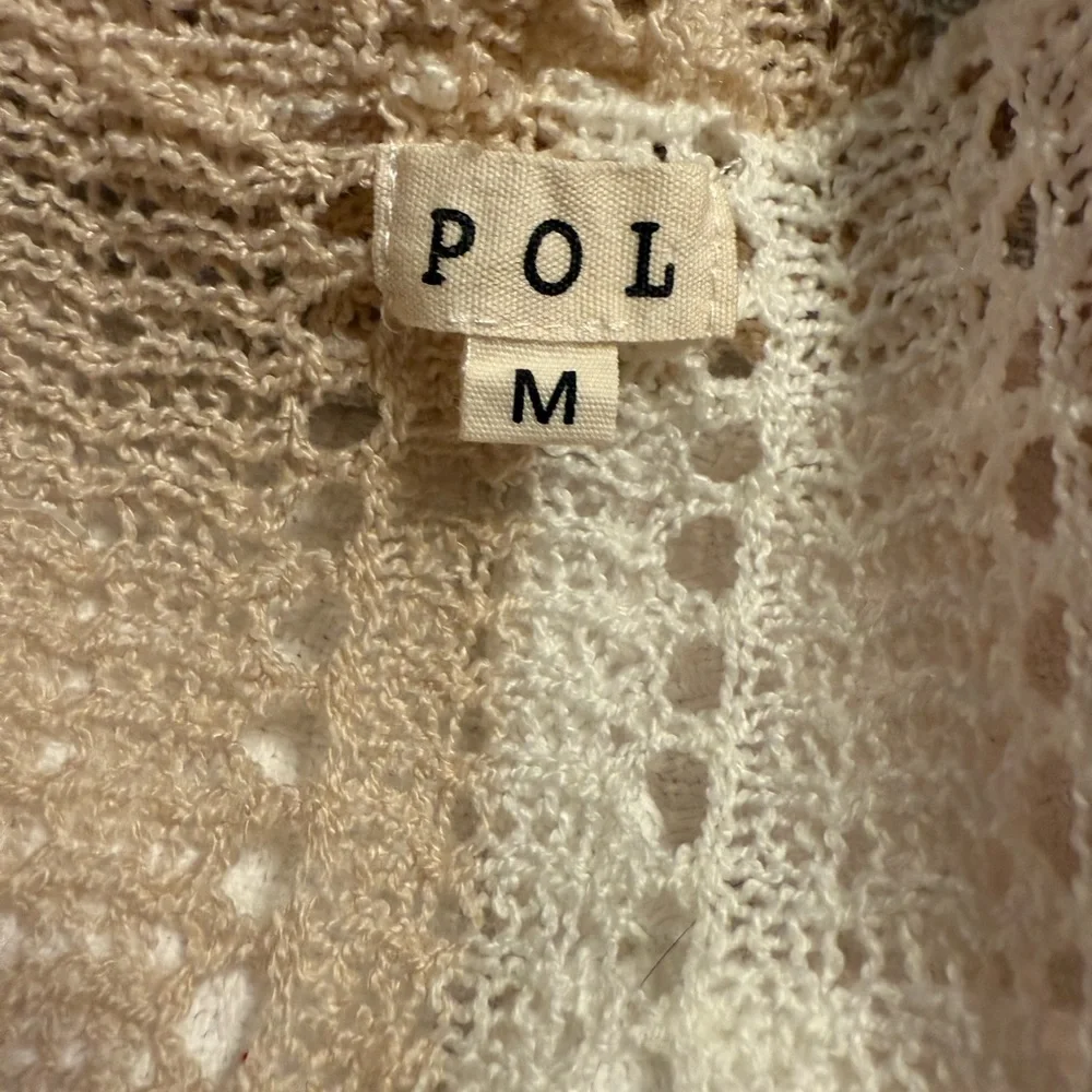 POL Pink and Cream Open Knit Cardigan - Picture 5 of 5